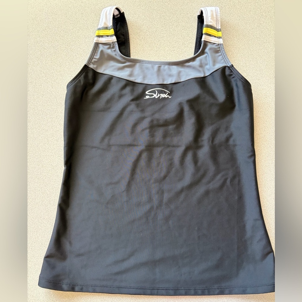 Black and Gray Tank Top